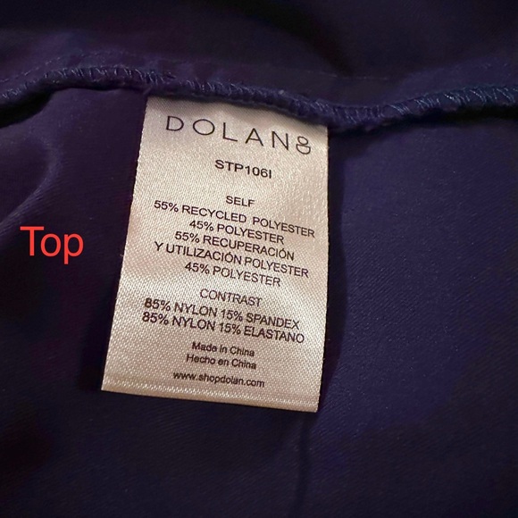 Navy Blue Scrub Top Dolan XXXS & 3/4 Sleeves super smooth fabric for healthcare. - Picture 6 of 7